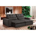 Sofá Retrátil E Reclinável Orion 2,30m 04 Lugares Txr Cinza