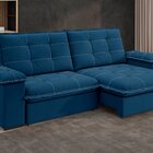 Sofá Retrátil E Reclinável Slim 250cm 4 Lugares Fofao Premium