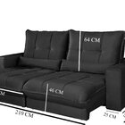 Sofá Retrátil E Reclinável Thor - Molas Ensacadas 210 Cm – Ve