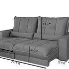 Sofá Retrátil E Reclinável Thor - Molas Ensacadas 290 Cm – Ve