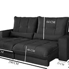 Sofá Retrátil E Reclinável Thor - Molas Ensacadas 290 Cm – Ve