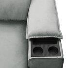 Sofá Retrátil E Reclinável Vannes 2,05m Com Porta Copos E Obj