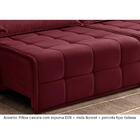 Sofá Retrátil E Reclinável Zeus 2,30m 04 Lugares Txr Bordô