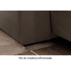 Sofá Retrátil E Reclinável Zeus 2,50m 04 Lugares Txr Bege