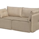 Sofá Retrátil Em Linho 3 Lugares 2,00m Veneza  Bege