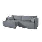 Sofá Retrátil Em Linho 3 Lugares 2,00m Veneza  Cinza