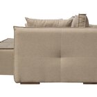 Sofá Retrátil Em Linho 3 Lugares 2,20m Veneza  Bege