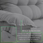 Sofá Retrátil Muriaé 4 Lugares 290 Cm Linho Cinza