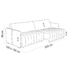 Sofá Retrátil Para Sala De Estar 3 Lugares 220cm Ethan T03 Li