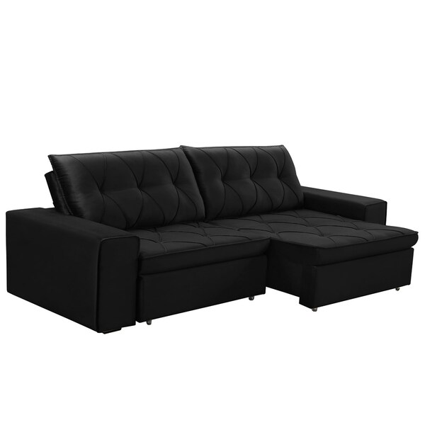 Sofá Retrátil Reclinável 160cm 2 Lugares Caspian F05 Veludo P