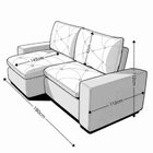 Sofá Retrátil Reclinável 190cm Mônaco Cinza