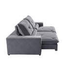 Sofá Retrátil/reclinável 200cm 3 Lugares Freemont Cinza