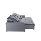 Sofá Retrátil/reclinável 200cm 3 Lugares Ibiza Cinza