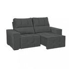 Sofá Retrátil Reclinável 200cm Veludo Miami Wood Estofados