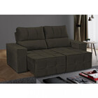 Sofá Retrátil Reclinável 200cm Veludo Miami Wood Estofados
