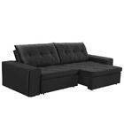 Sofá Retrátil Reclinável 210cm 3 Lugares Caspian F05 Veludo C