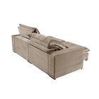 Sofá Retrátil/reclinável 210cm 3 Lugares Mercedes Bege
