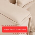 Sofá Retrátil Reclinável 210cm Istambul Yescasa Bege