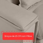 Sofá Retrátil Reclinável 230cm Istambul Yescasa Marrom