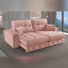 Sofá Retrátil Reclinável 230cm Istambul Yescasa Nude