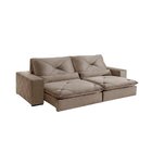 Sofá Retrátil/reclinável 240cm 4 Lugares Freemont Bege