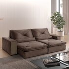 Sofá Retrátil/reclinável 240cm 4 Lugares Freemont Marrom
