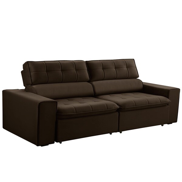 Sofá Retrátil Reclinável 250cm 4 Lugares Artemis F05 Veludo M