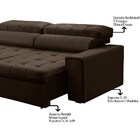 Sofá Retrátil Reclinável 250cm 4 Lugares Artemis F05 Veludo M