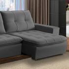 Sofá Retrátil Reclinável 250cm 4 Lugares Itália F05 Veludo Ci