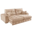 Sofá Retrátil Reclinável 250cm Istambul Yescasa Bege