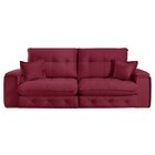 Sofá Retrátil Reclinável 250cm Istambul Yescasa Bordô