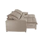 Sofá Retrátil/reclinável 280cm 5 Lugares Mercedes Bege