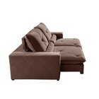 Sofá Retrátil/reclinável 290cm 5 Lugares Freemont Marrom