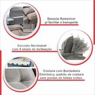 Sofá Retrátil/reclinável 290cm 5 Lugares Mercedes Bege