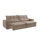 Sofá Retrátil/reclinável 290cm 5 Lugares Mercedes Bege