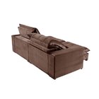 Sofá Retrátil/reclinável 290cm 5 Lugares Mercedes Marrom