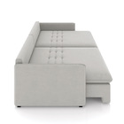 Sofá Retrátil Reclinável 2 Lugares 154cm Maili Veludo Cinza K