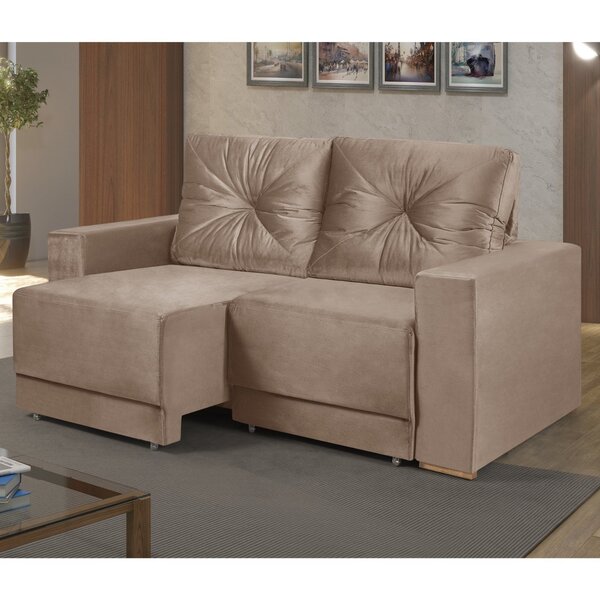 Sofá Retrátil Reclinável 2 Lugares 180cm Malibu Bege