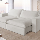 Sofá Retrátil Reclinável 2 Lugares Linho Cru 1,60 Vox