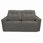 Sofá Retrátil Reclinável 2 Lugares Para Recepção Veludo Oslo