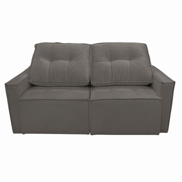 Sofá Retrátil Reclinável 2 Lugares Para Sala Veludo Ávila Cin