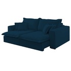 Sofá Retrátil Reclinável 2 Lugares Veludo Azul Usb 1,60 Roy