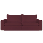 Sofá Retrátil Reclinável 2 Lugares Veludo Bordô 1,60 Vox