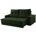 Sofá Retrátil Reclinável 2 Lugares Veludo Verde 1,60 Neo