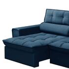 Sofá Retrátil Reclinável 3 Lugares 180cm Blanches F05 Veludo