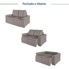 Sofá Retrátil Reclinável 3 Lugares 180cm Linho Com Molas Palm