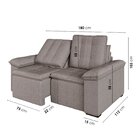 Sofá Retrátil Reclinável 3 Lugares 180cm Linho Com Molas Palm