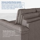 Sofá Retrátil Reclinável 3 Lugares 180cm Linho Com Molas Palm