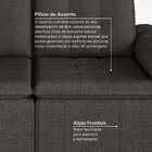 Sofá Retrátil Reclinável 3 Lugares 180cm Linho Com Molas Palm