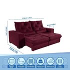 Sofá Retrátil Reclinável 3 Lugares 180cm Super Pillow Top Com